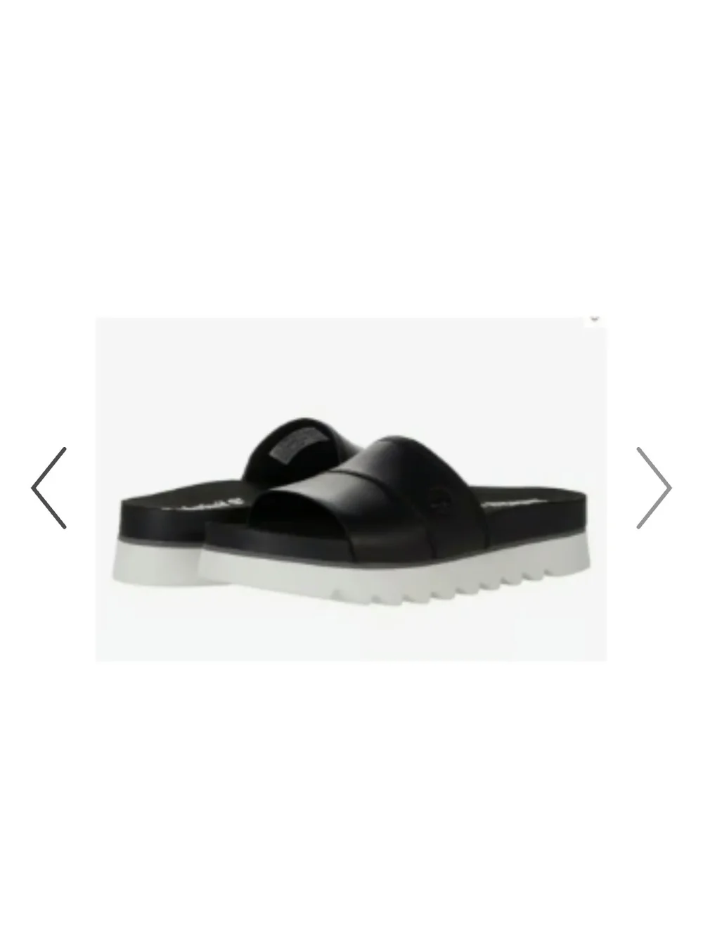 Timberland Women's Black Slide Sandals Santa Monica Sunrise Slides
